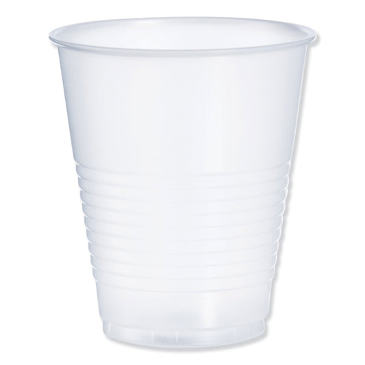Dart High-Impact Polystyrene Squat Cold Cups, 12 oz, Translucent, 50 Cups/Sleeve, 20 Sleeves/Carton