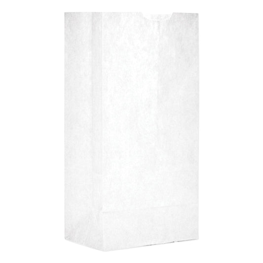 General Grocery Paper Bags, 30 lb Capacity, #4, 5" x 3.33" x 9.75", White, 500 Bags