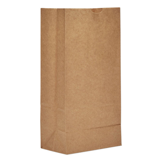 General Grocery Paper Bags, 57 lb Capacity, #8, 6.13" x 4.17" x 12.44", Kraft, 500 Bags
