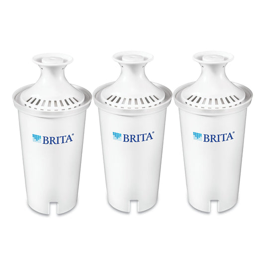 Brita Water Filter Pitcher Advanced Replacement Filters, 3/Pack, 8 Packs/Carton