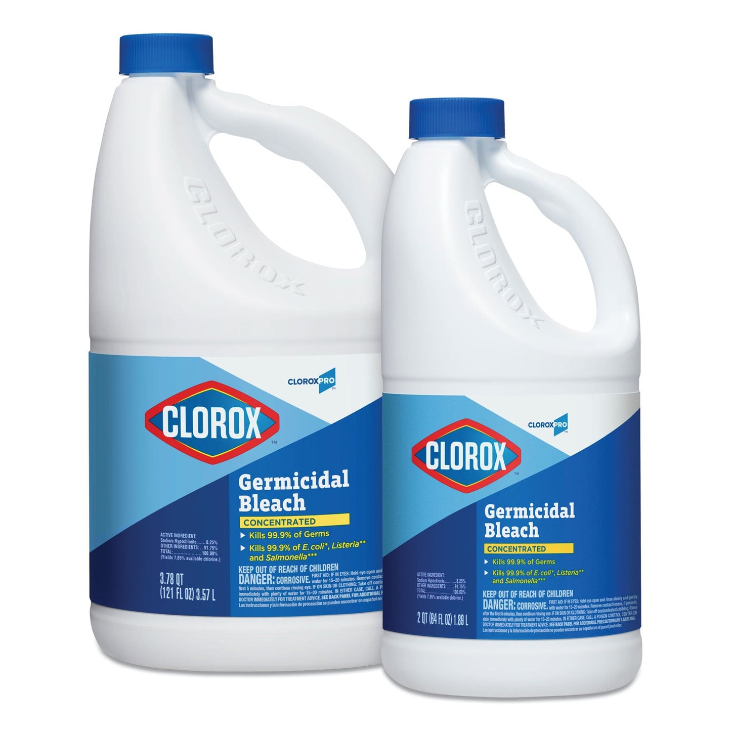 Clorox Concentrated Germicidal Bleach, Regular, 121 oz Bottle