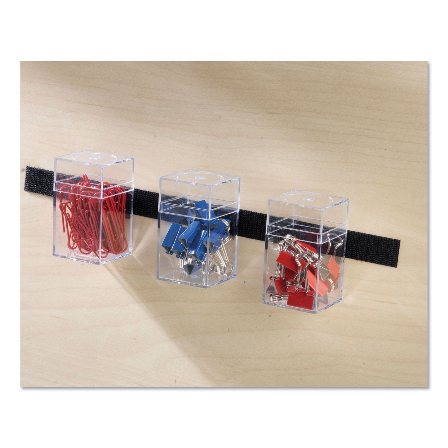 VELCRO Sticky-Back Fasteners with Dispenser, Removable Adhesive, 0.75" x 5 ft, Black