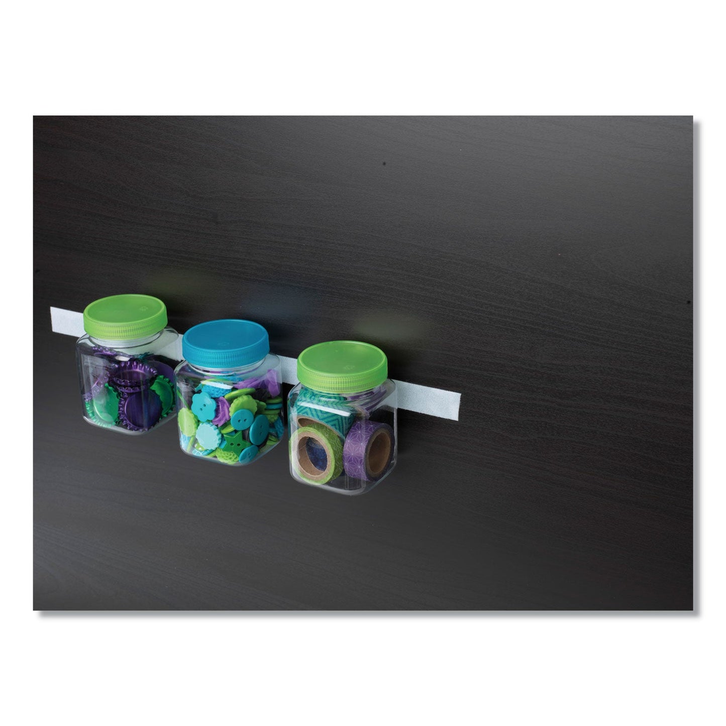 VELCRO Sticky-Back Fasteners, Removable Adhesive, 0.75" x 15 ft, Clear