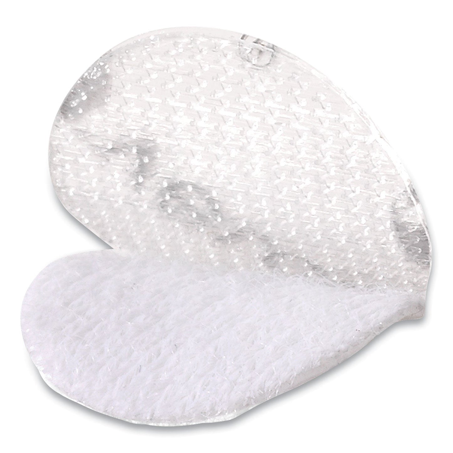 VELCRO Sticky-Back Fasteners, Removable Adhesive, 0.63" dia, Clear, 75/Pack