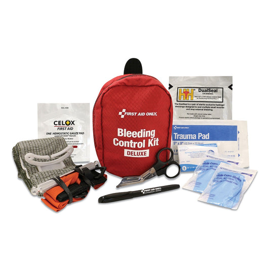 First Aid Only Deluxe Pro Bleeding Control Kit, 5 x 7 x 4