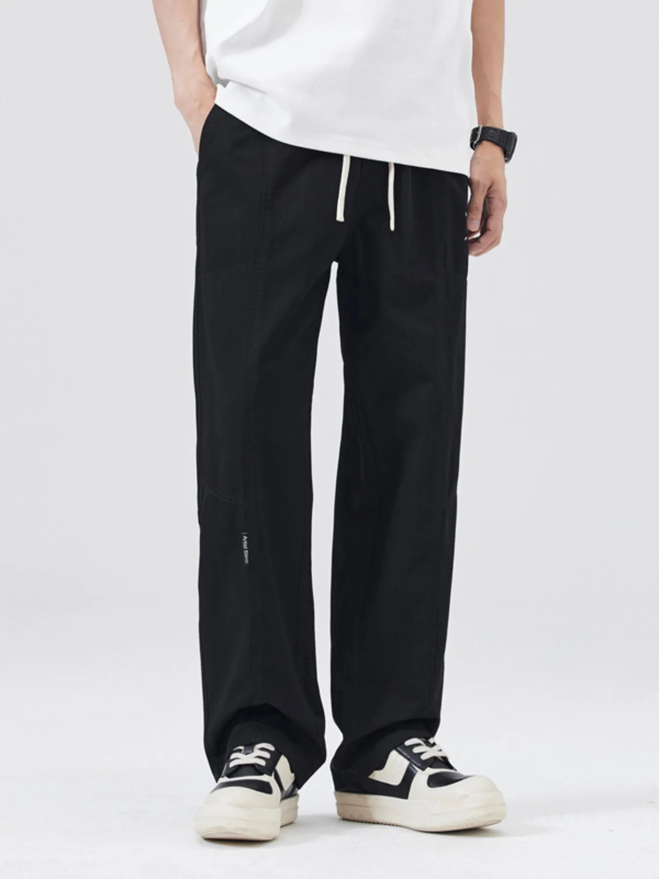 Men's Full Size Casual Loose Fit Drawstring Pants Plus Size