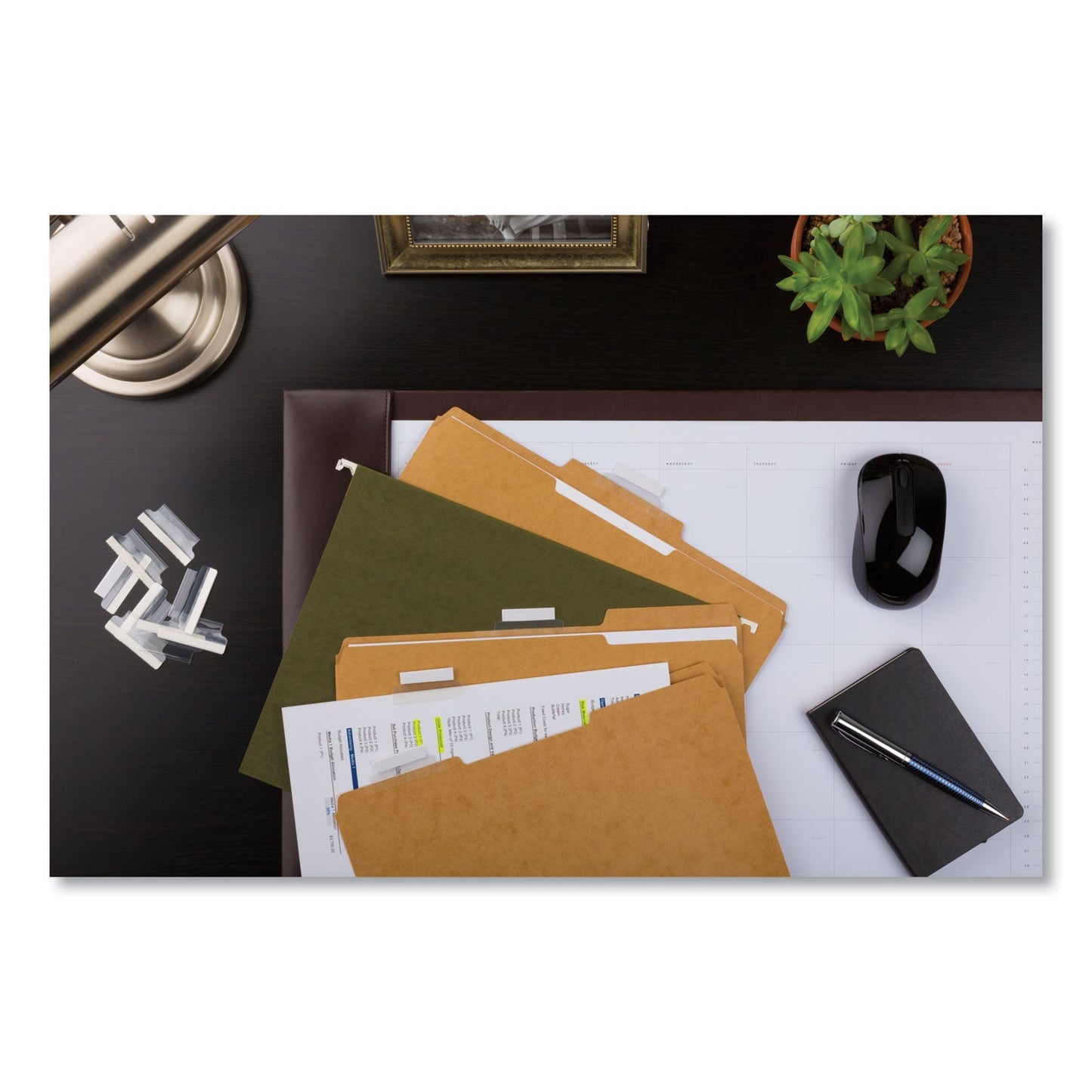 Avery Insertable Index Tabs with Printable Inserts, 1/5-Cut, Clear, 2" Wide, 25/Pack