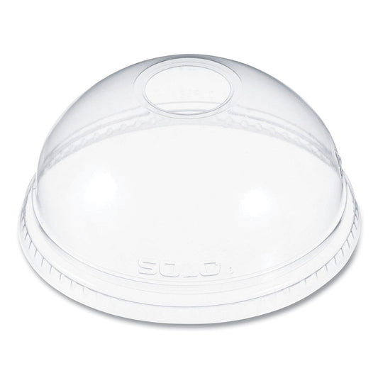 Dart Ultra Clear Dome Cold Cup Lids, Fits 16 oz to 24 oz Cups, PET, Clear, 1,000/Carton