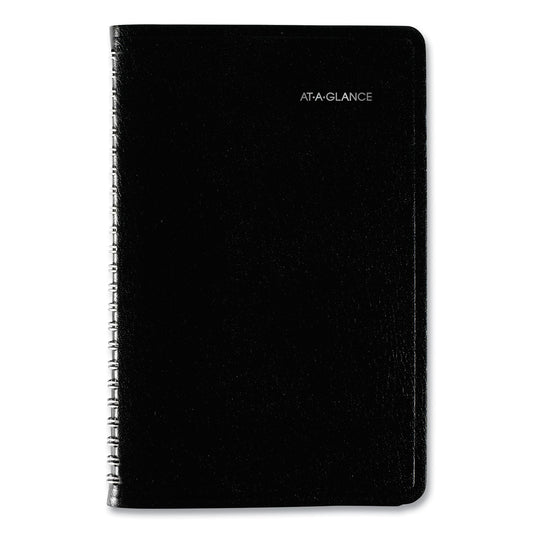 AT-A-GLANCE DayMinder Block Format Weekly Appointment Book, 8.5 x 5.5, Black Cover, 12-Month (Jan to Dec): 2023