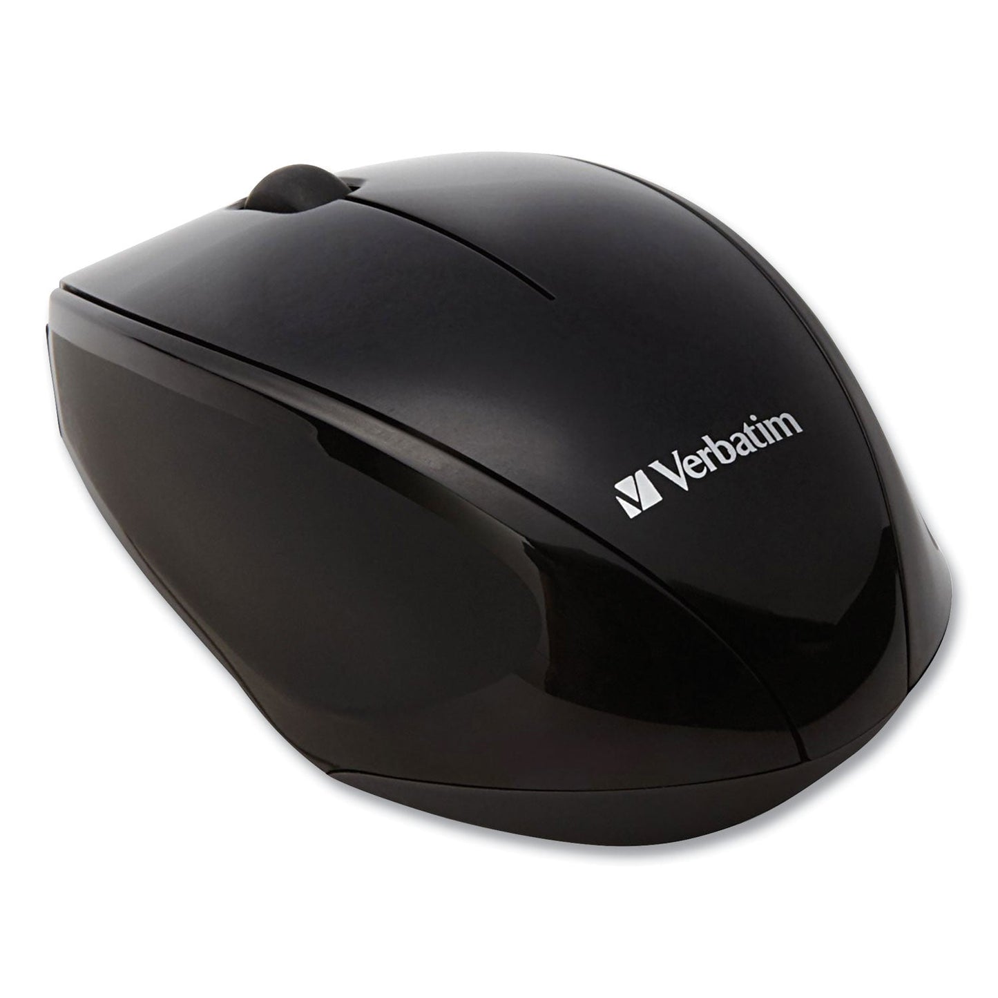 Verbatim Wireless Notebook Multi-Trac Blue LED Mouse, 2.4 GHz Frequency/32.8 ft Wireless Range, Left/Right Hand Use, Black
