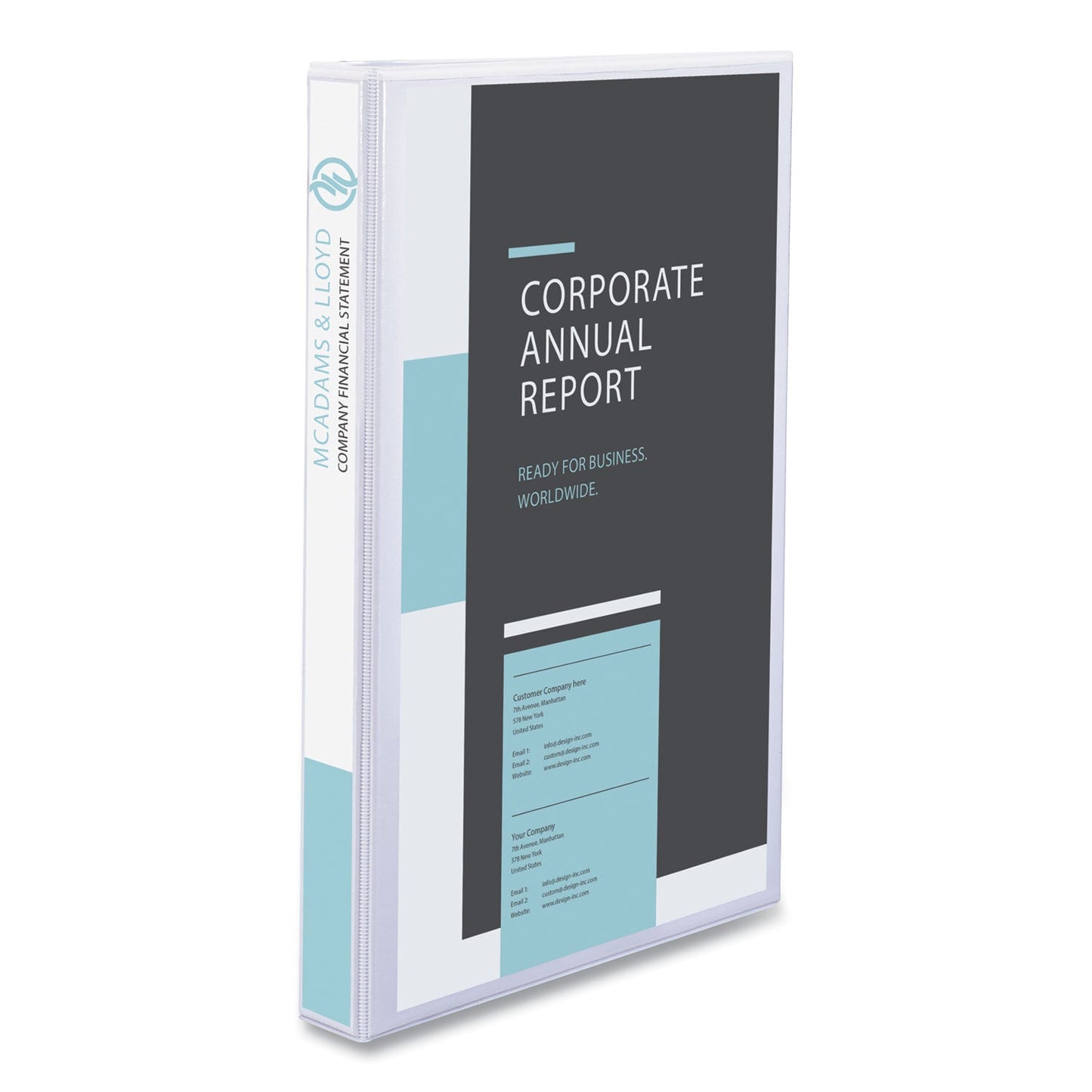Avery Legal Durable View Binder with Round Rings, 3 Rings, 1" Capacity, 14 x 8.5, White