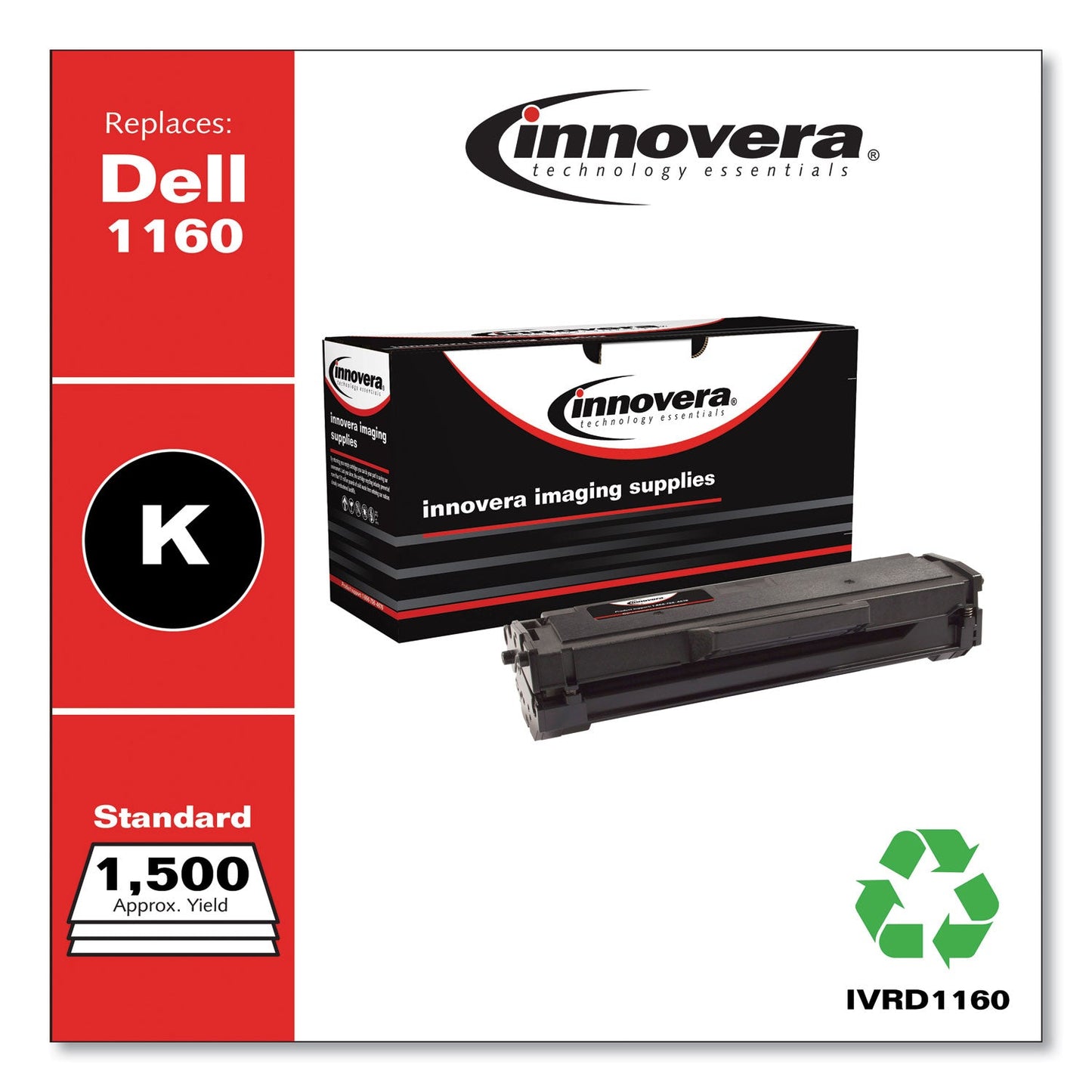 Innovera Remanufactured Black Toner, Replacement for 331-7335, 1,500 Page-Yield