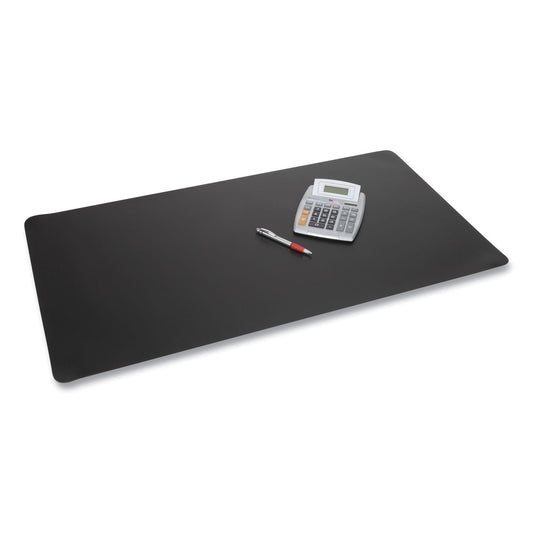 Artistic Rhinolin II Desk Pad with Antimicrobial Protection, 36 x 20, Black