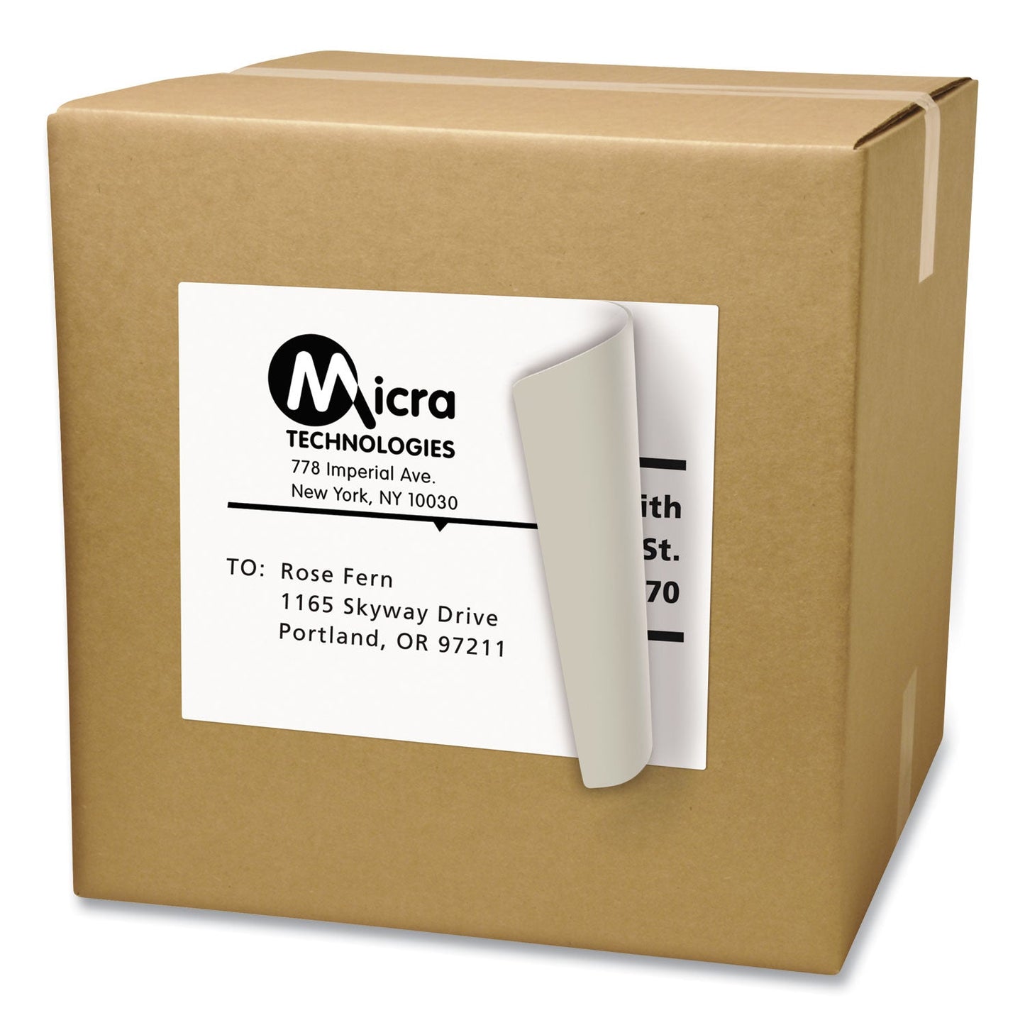 Avery Shipping Labels with TrueBlock Technology, Laser Printers, 8.5 x 11, White, 100/Box