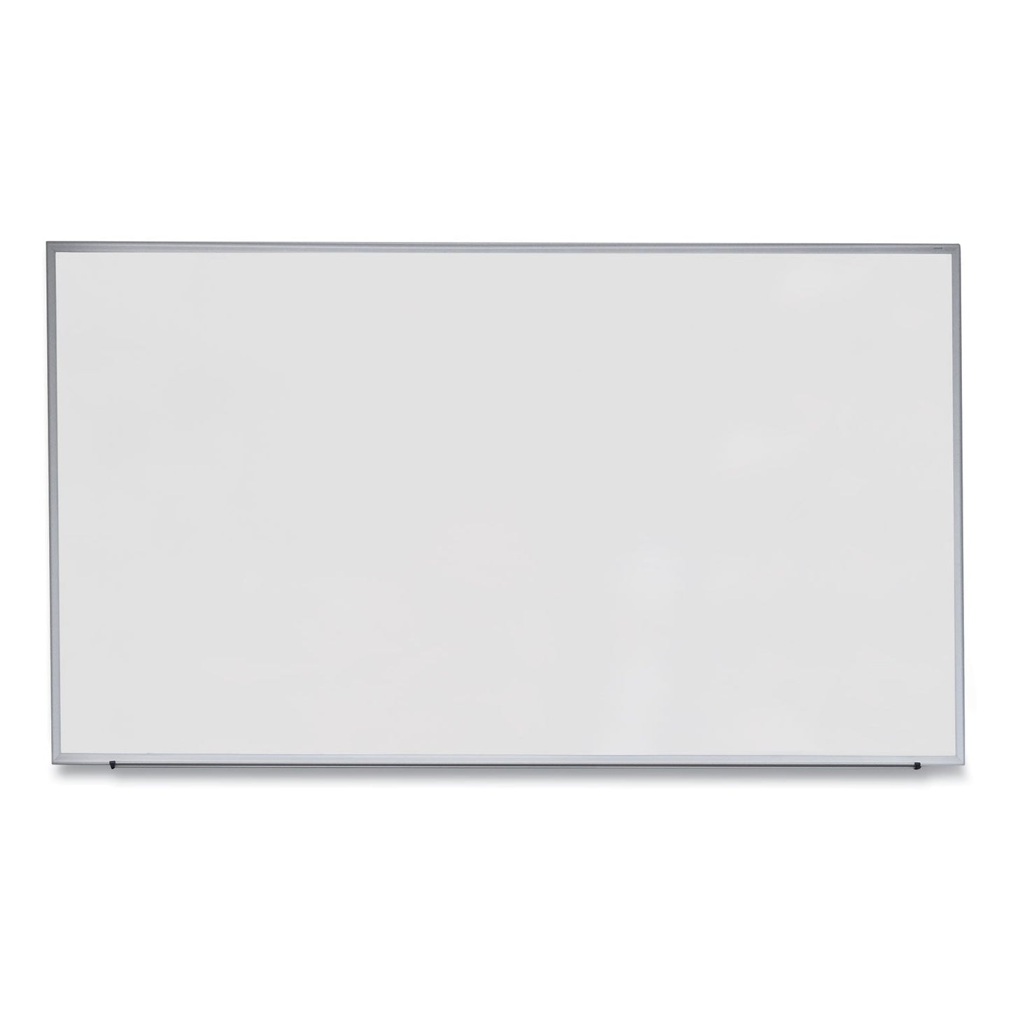 Universal Dry Erase Board, Melamine, 72 x 48, Satin-Finished Aluminum Frame