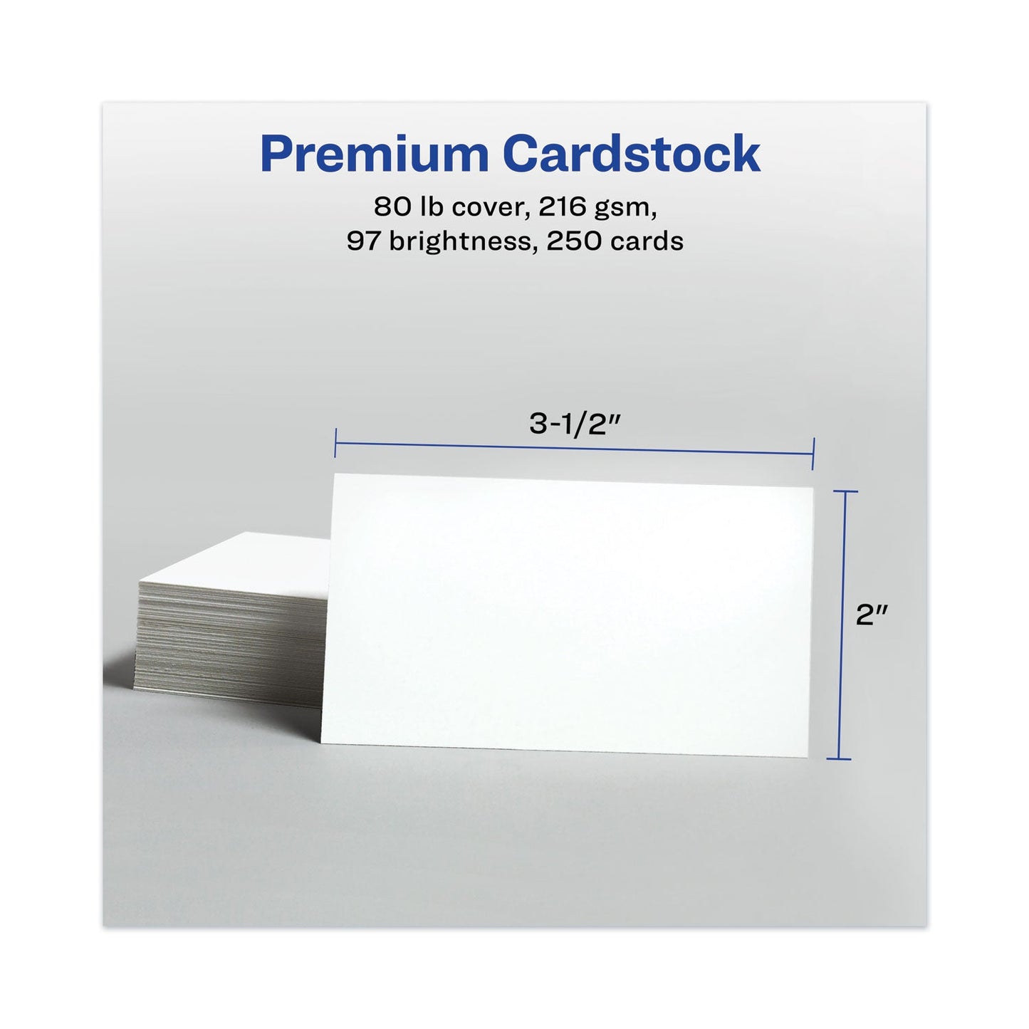 Avery Printable Microperforated Business Cards w/Sure Feed Technology, Inkjet, 2 x 3.5, White,  250 Cards, 10/Sheet, 25 Sheets/Pack