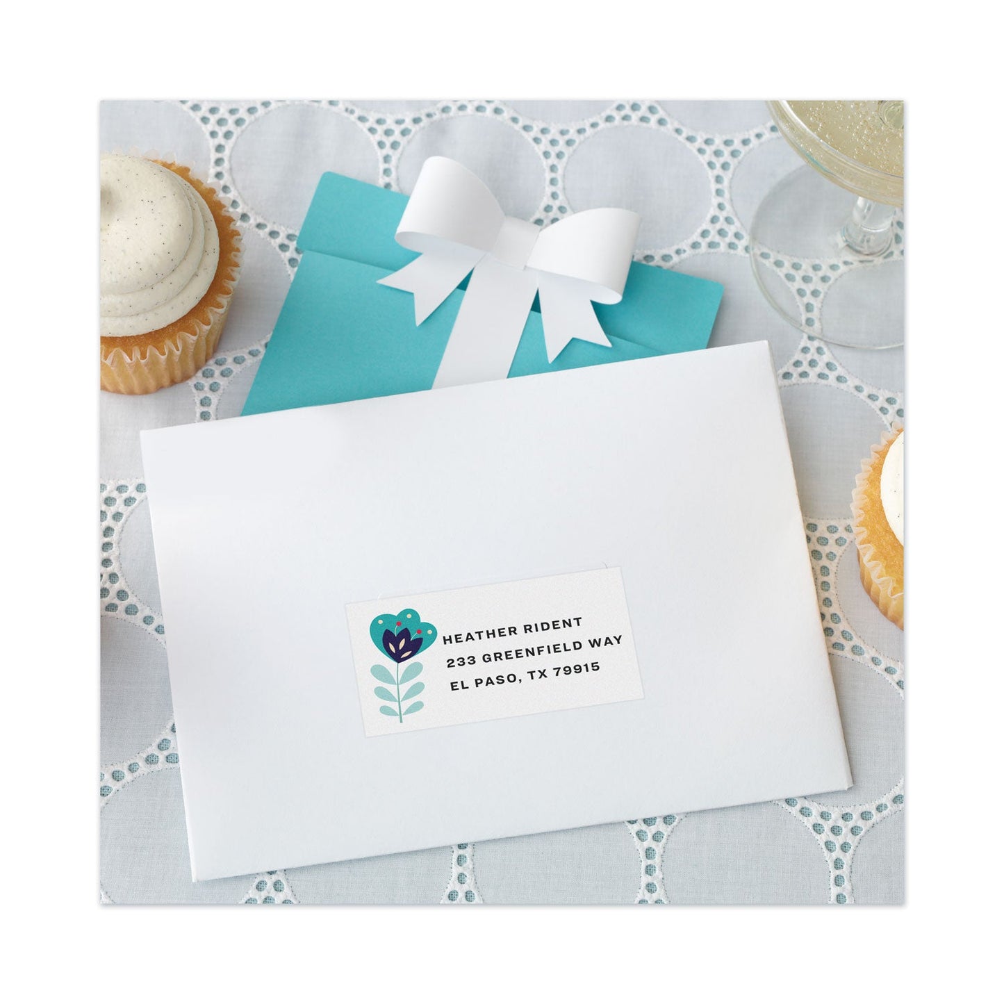 Avery Copier Mailing Labels, Copiers, 1.38 x 2.81, White, 24/Sheet, 100 Sheets/Box