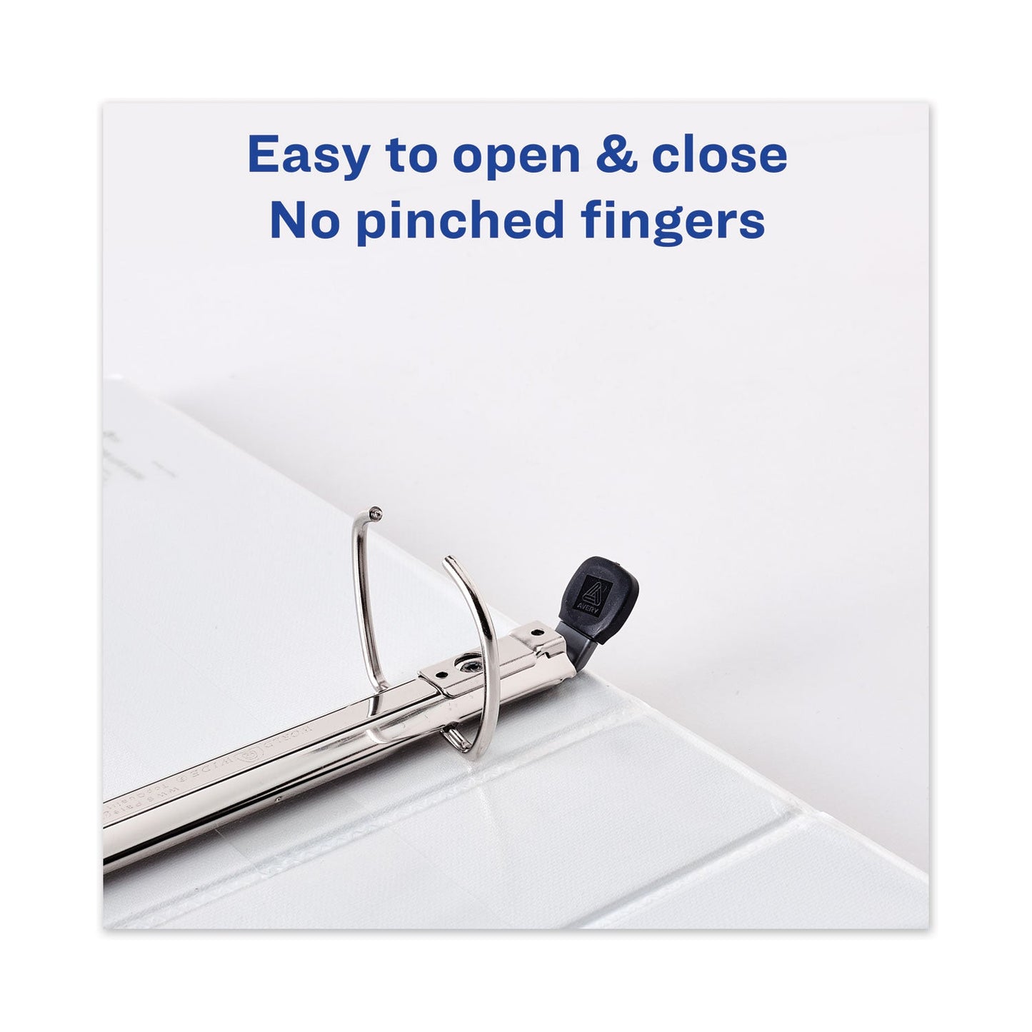 Avery Framed View Heavy-Duty Binders, 3 Rings, 1.5" Capacity, 11 x 8.5, White