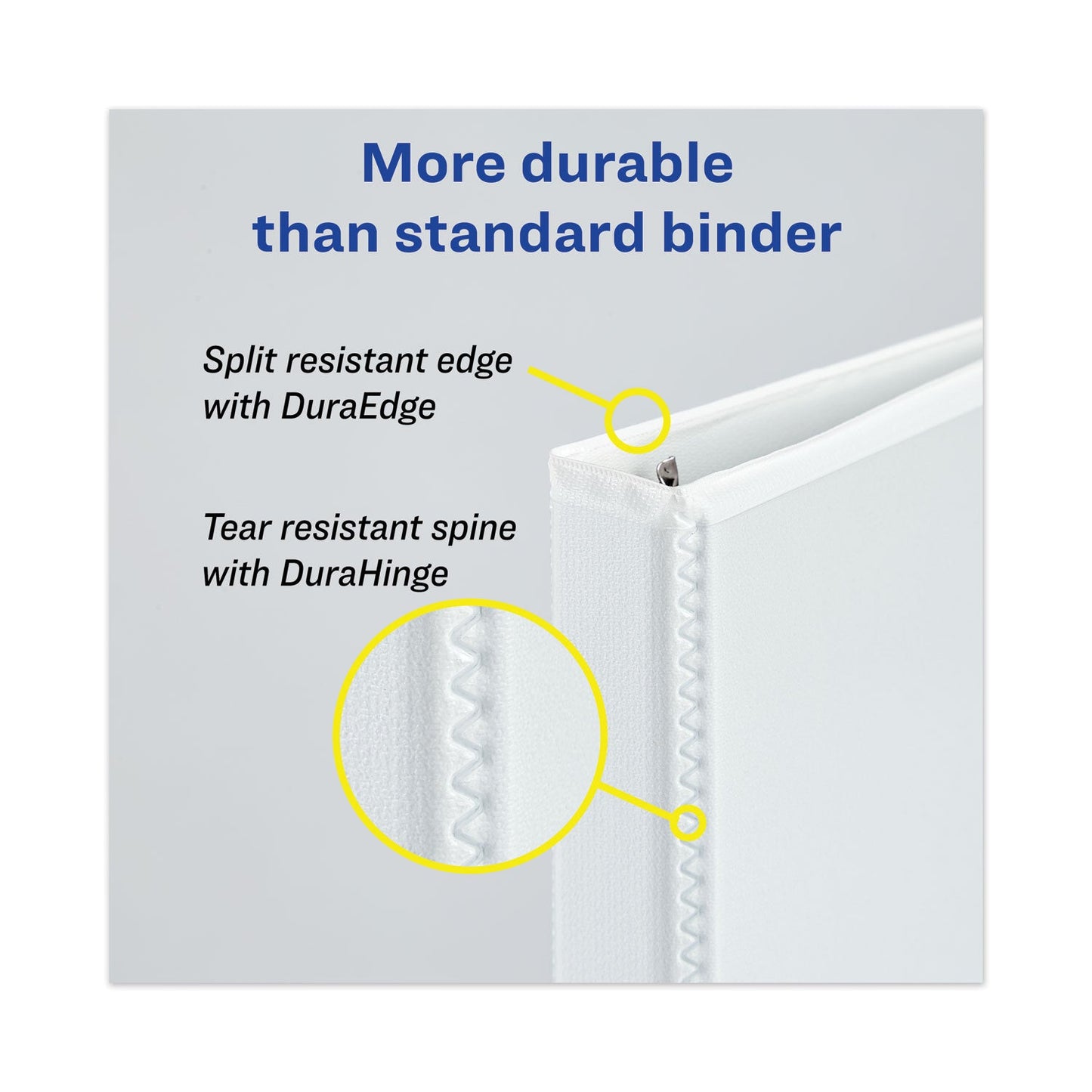 Avery Heavy-Duty View Binders, 3 Rings, 1.5" Capacity, 11 x 17, White
