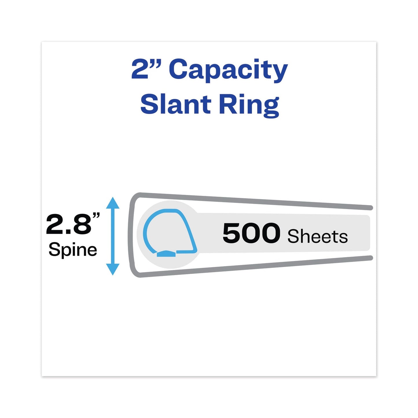 Avery Heavy-Duty View Binders, 3 Rings, 3" Capacity, 11 x 17, White