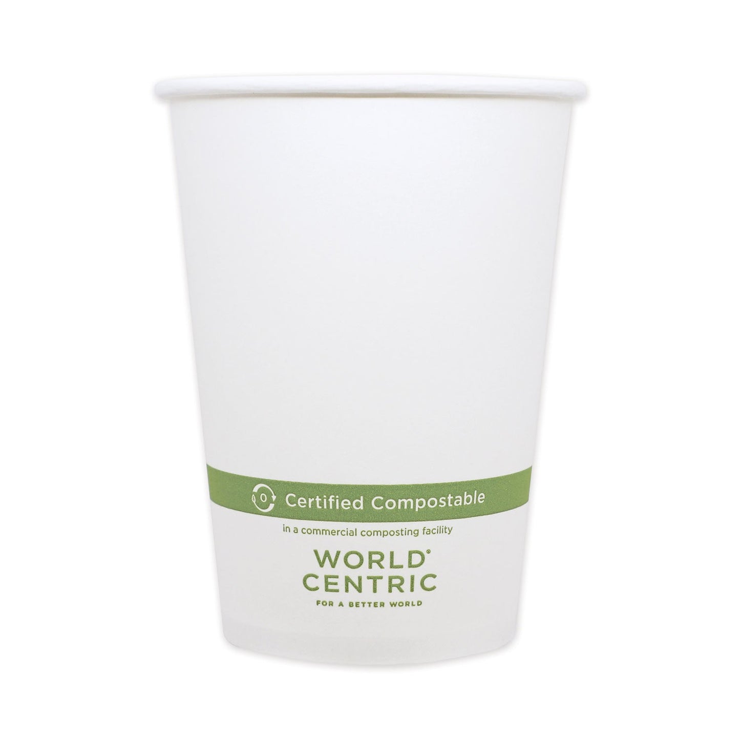 World Centric Paper Bowls, 32 oz, 4.4" Diameter x 5.8"h, White, 500/Carton