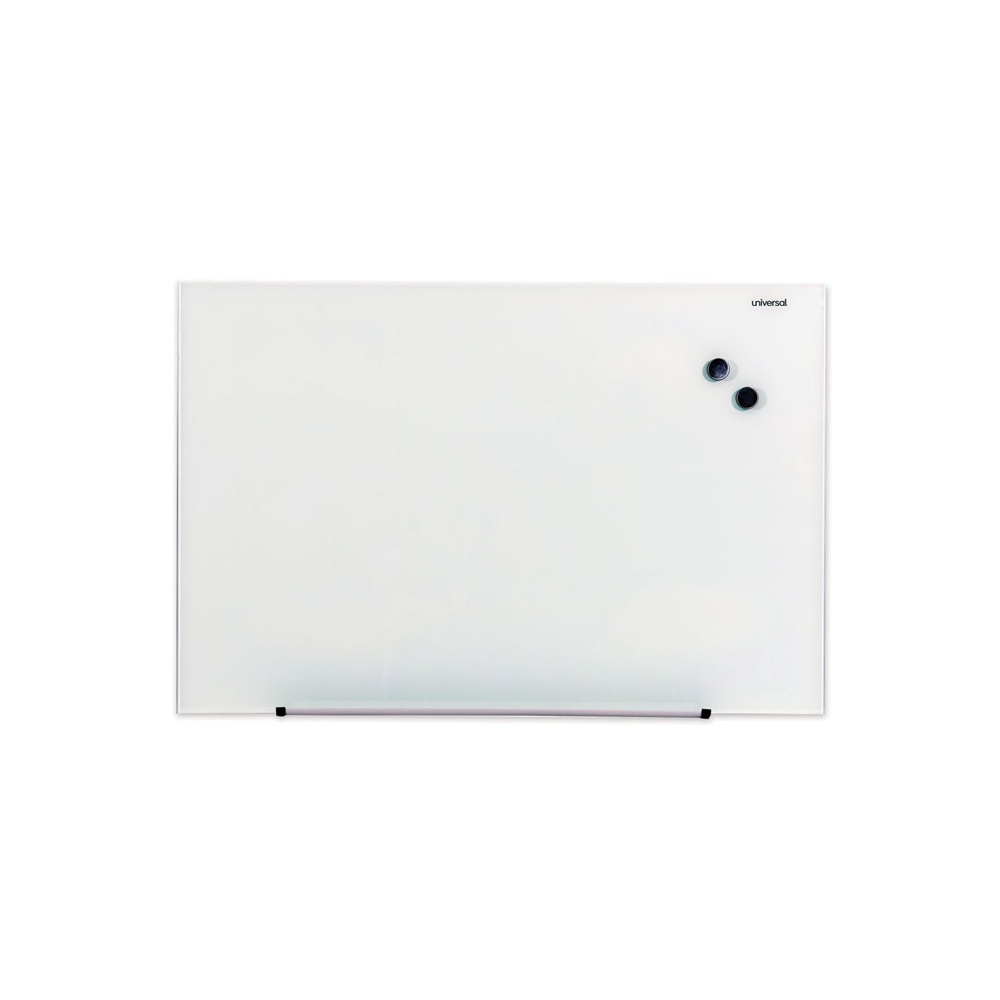 Universal Frameless Magnetic Glass Marker Board, 36" x 24", White