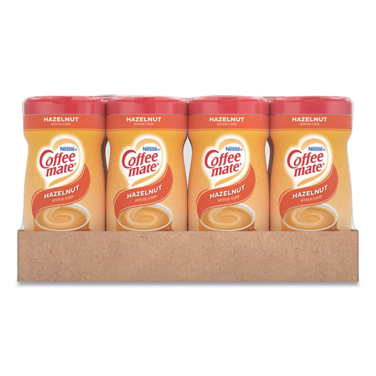 Coffee mate Non-Dairy Powdered Creamer, Hazelnut, 15 oz Canister, 12/Carton