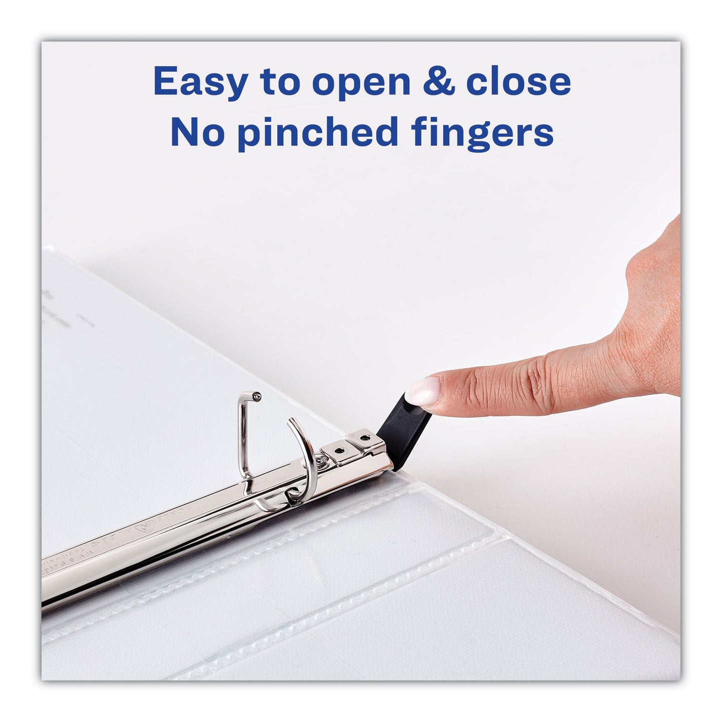 Avery Heavy-Duty Non Stick View Binder with DuraHinge and Slant Rings, 3 Rings, 3" Capacity, 11 x 8.5, White, 2/Pack