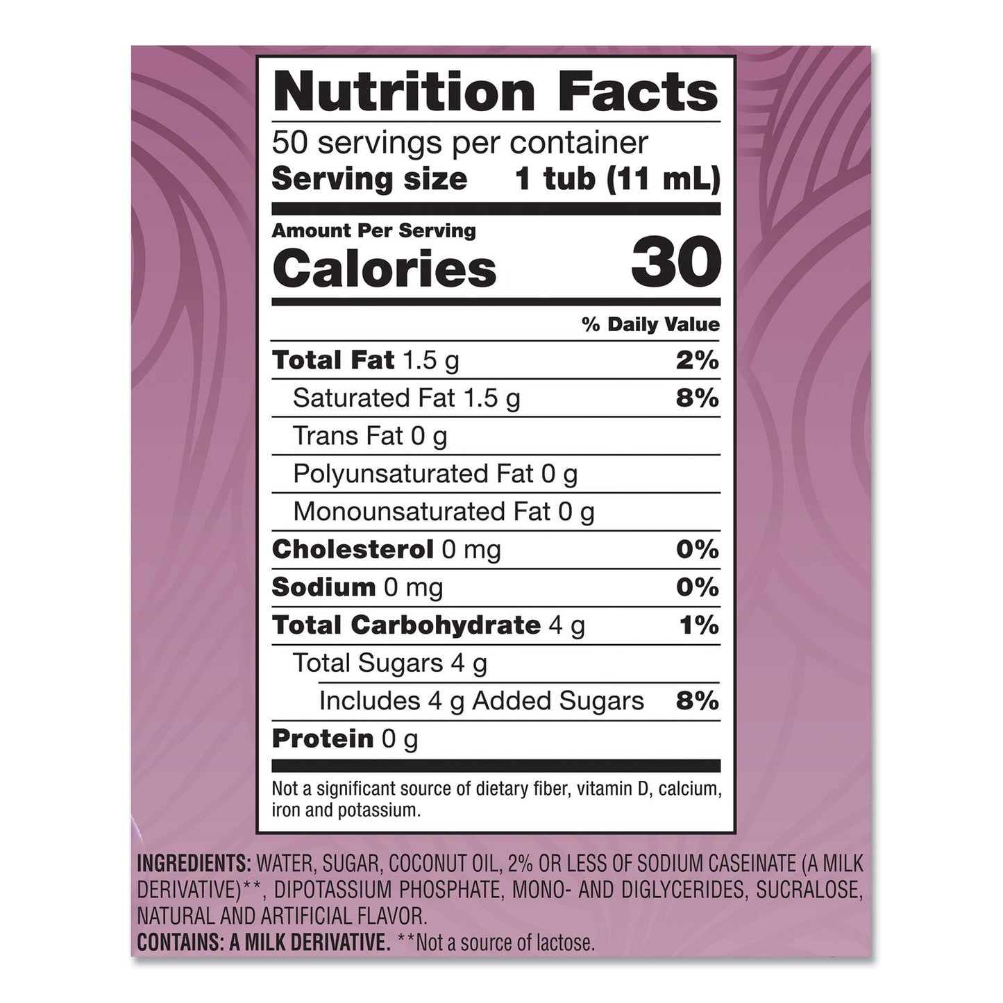 Coffee mate Liquid Coffee Creamer, Italian Sweet Creme, 0.38 oz Mini Cups, 50/Box, 4 Boxes/Carton, 200 Total/Carton