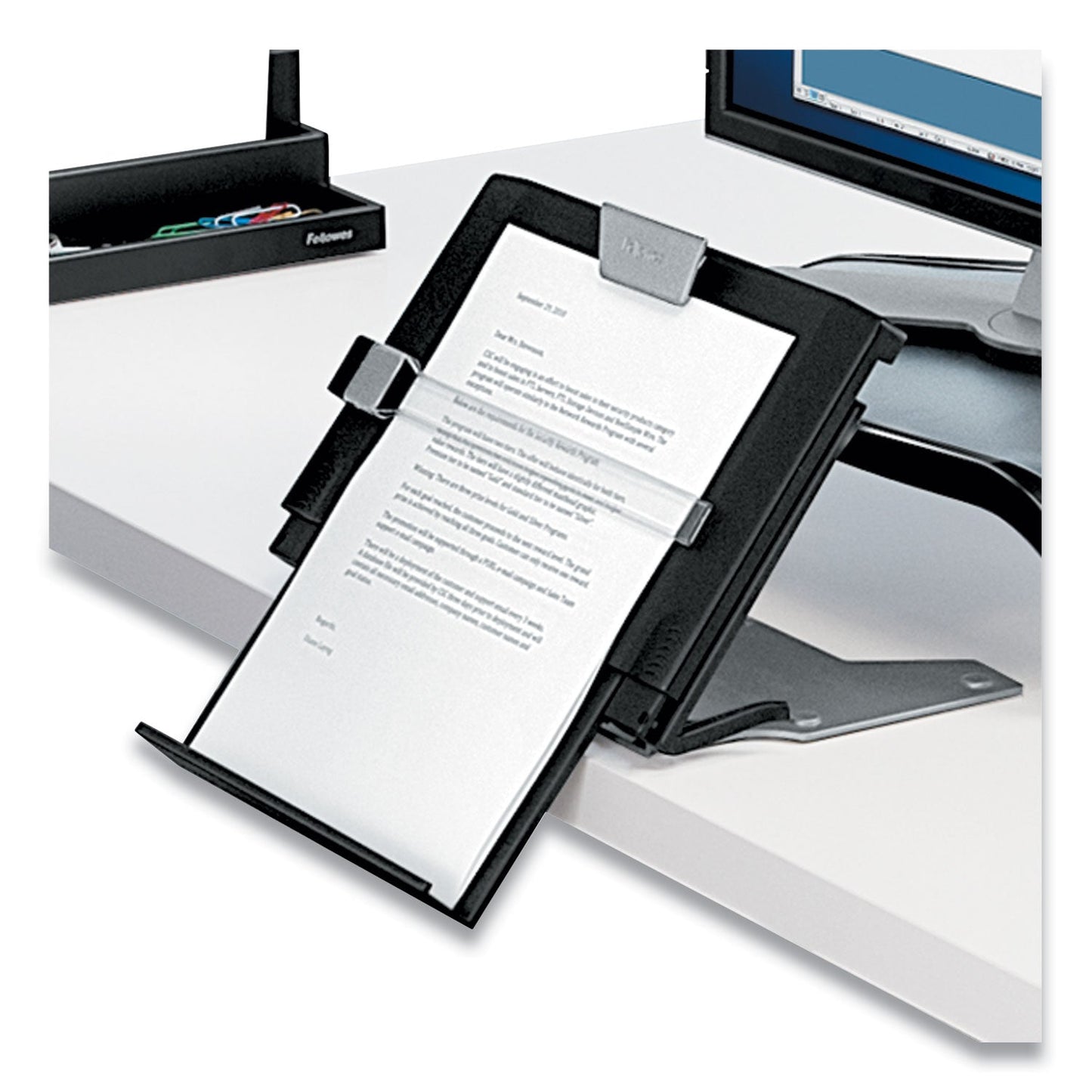 Fellowes Professional Series Document Holder, 250 Sheet Capacity, Plastic, Black