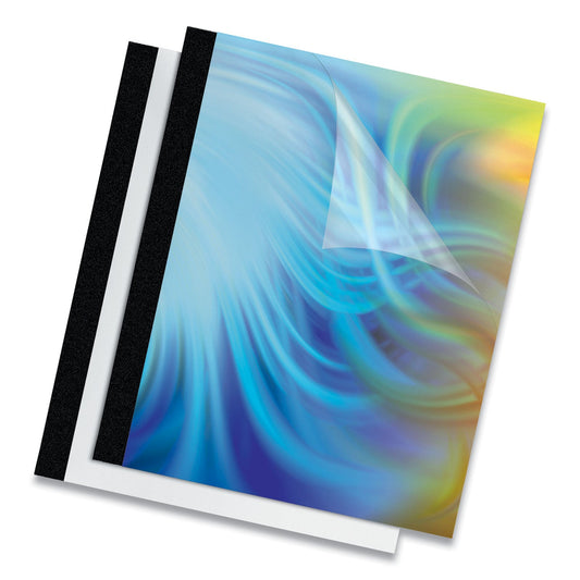 Fellowes Thermal Binding System Presentation Covers, Clear, 181 to 240 Sheet Capacity, 11 x 8.5, Unpunched, 10/Pack