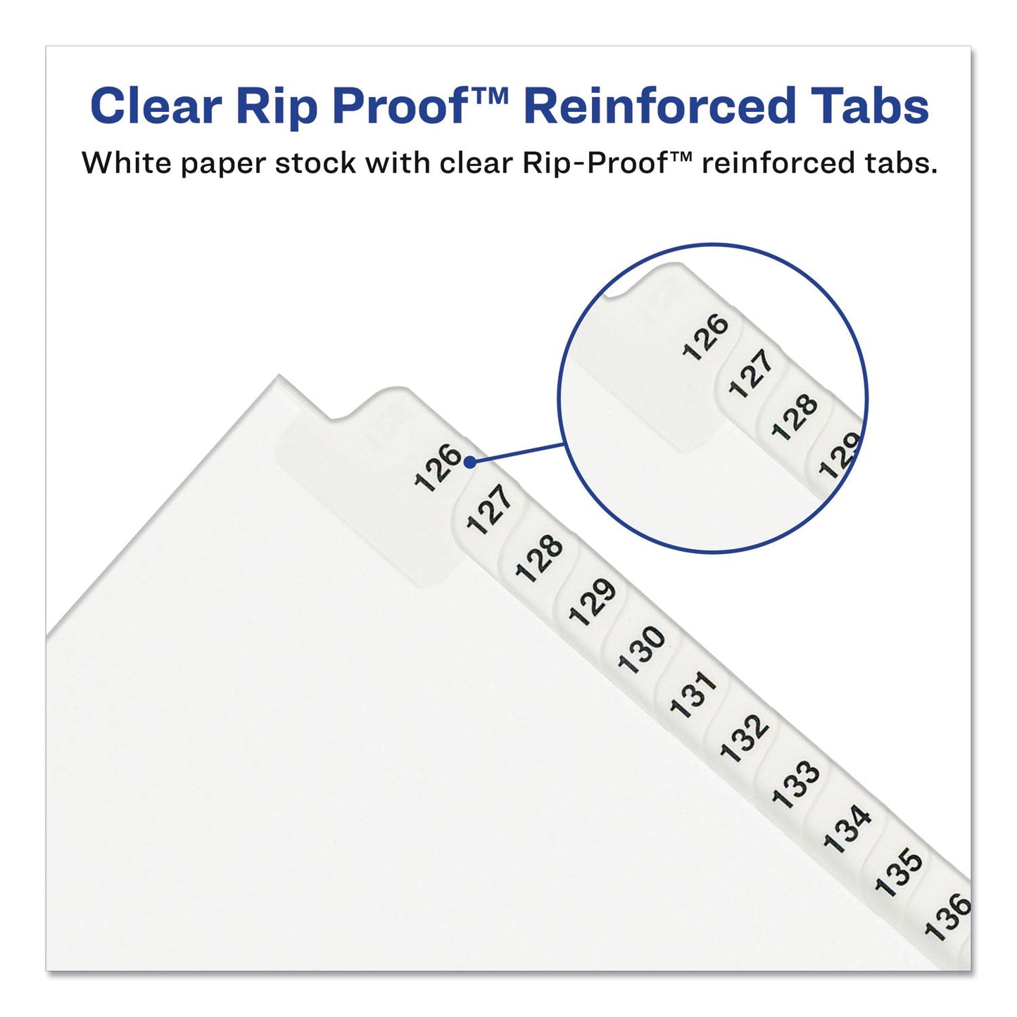 Avery Preprinted Legal Exhibit Side Tab Index Dividers, Avery Style, 25-Tab, 1 to 25, 11 x 8.5, White, 1 Set, (1330)