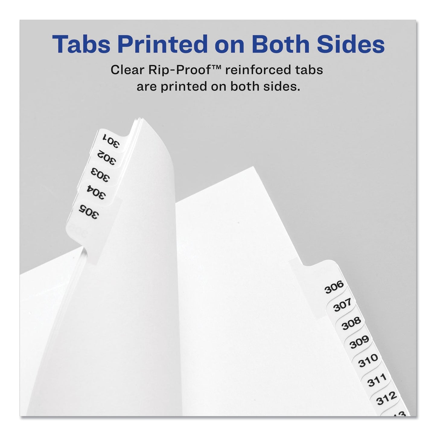 Avery Preprinted Legal Exhibit Side Tab Index Dividers, Avery Style, 25-Tab, 1 to 25, 11 x 8.5, White, 1 Set, (1330)