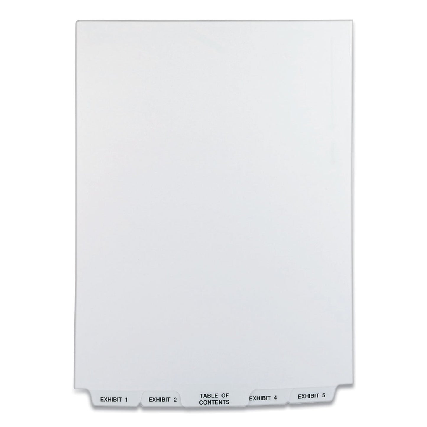 Avery Preprinted Legal Exhibit Bottom Tab Index Dividers, Avery Style, 26-Tab, Exhibit 1 to Exhibit 25, 11 x 8.5, White, 1 Set