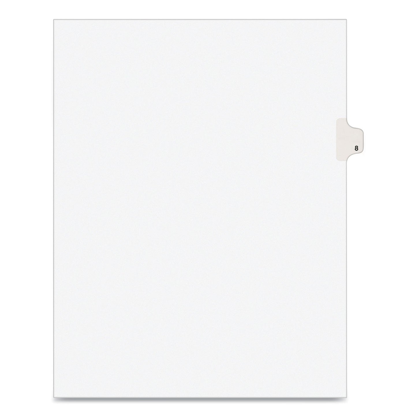 Avery Preprinted Legal Exhibit Side Tab Index Dividers, Avery Style, 10-Tab, 8, 11 x 8.5, White, 25/Pack