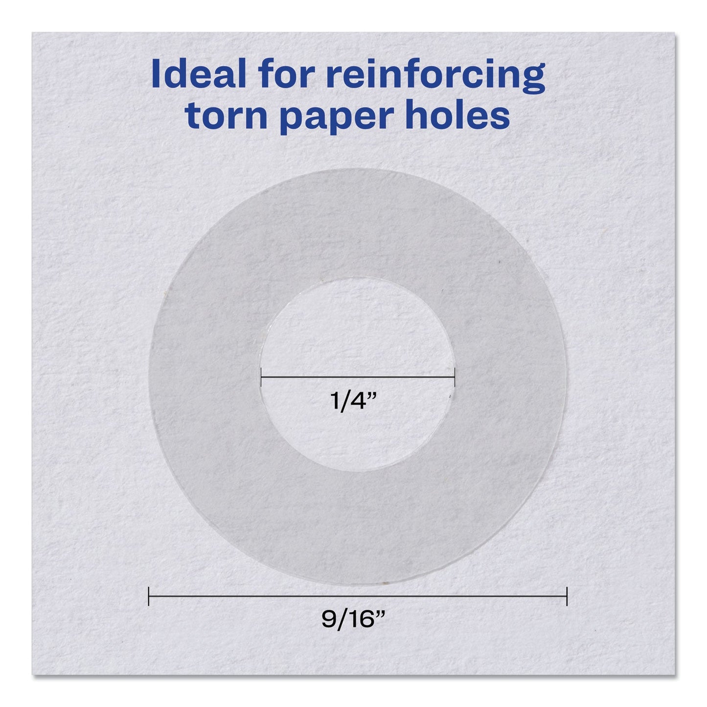 Avery Dispenser Pack Hole Reinforcements, 0.25" Dia, Clear, 200/Pack, (5721)