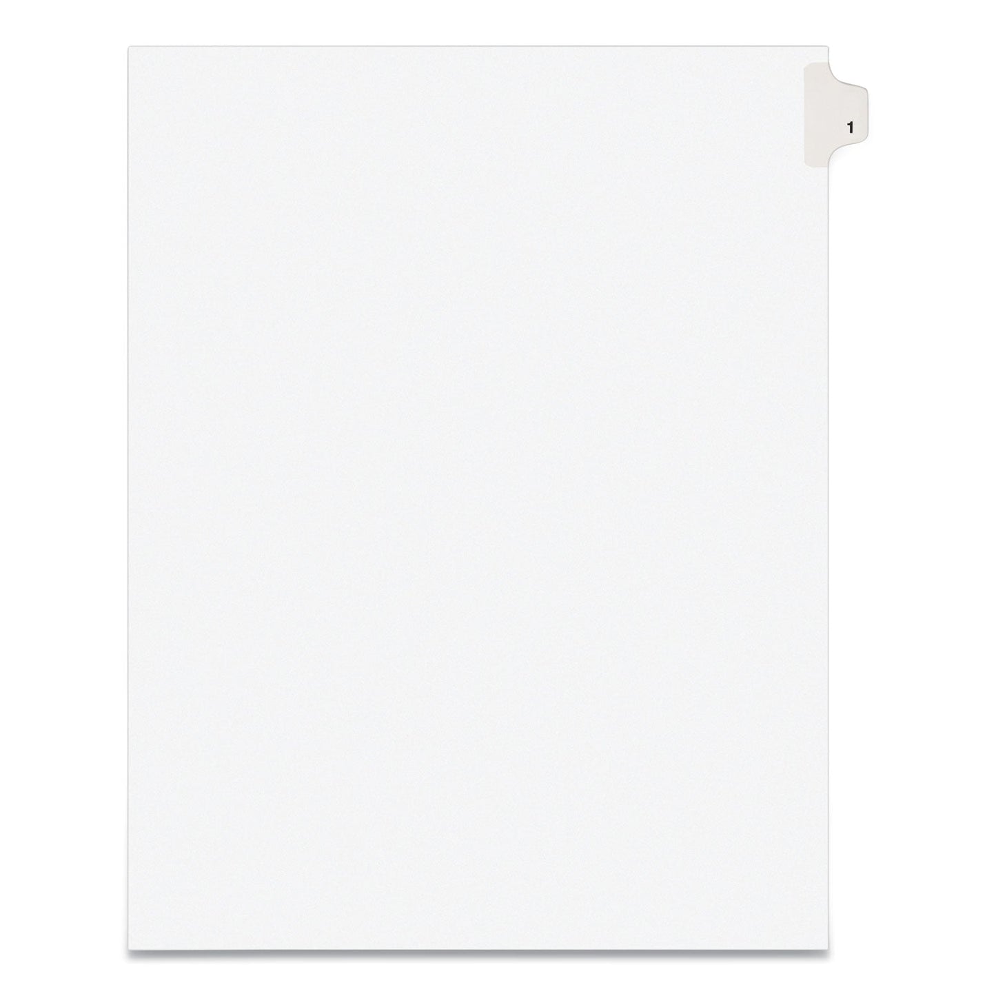 Avery Preprinted Legal Exhibit Side Tab Index Dividers, Avery Style, 10-Tab, 1, 11 x 8.5, White, 25/Pack
