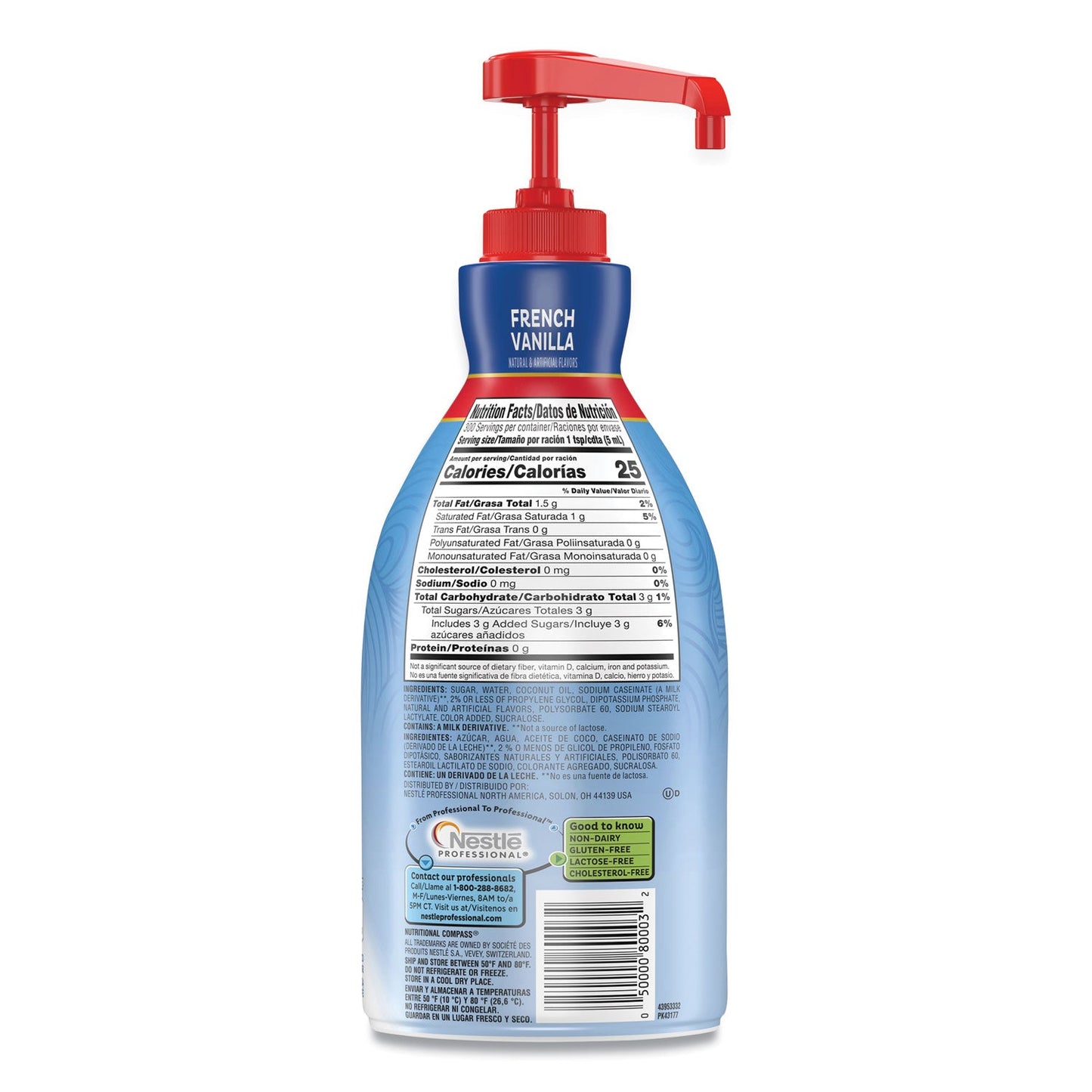Coffee mate Liquid Coffee Creamer, French Vanilla, 1500mL Pump Bottle