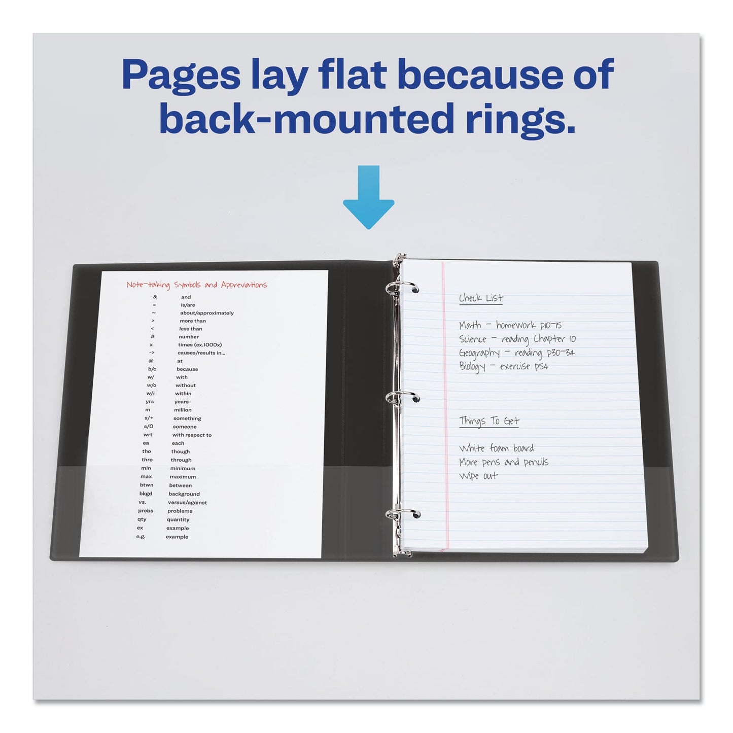 Avery Mini Size Durable Non-View Binder with Round Rings, 3 Rings, 2" Capacity, 8.5 x 5.5, Black