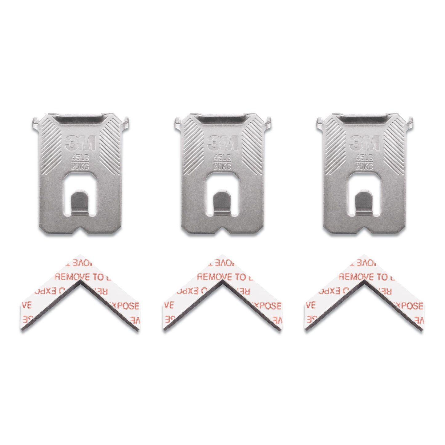 3M Claw Drywall Picture Hanger, Holds 45 lbs, 3 Hooks and 3 Spot Markers, Stainless Steel