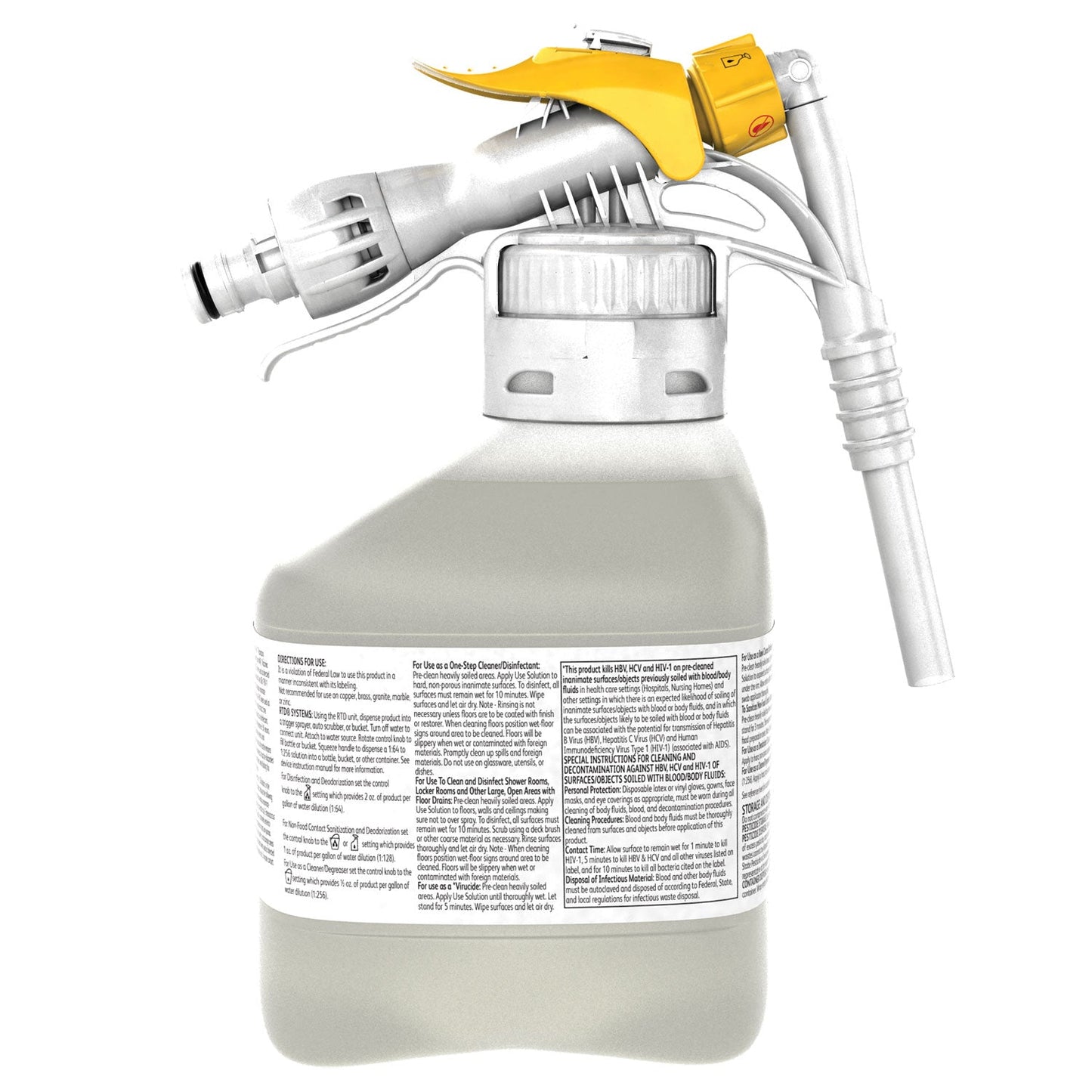 Diversey Alpha-HP Multi-Surface Disinfectant Cleaner, Citrus Scent, 1.5 L RTD Spray Bottle, 2/Carton