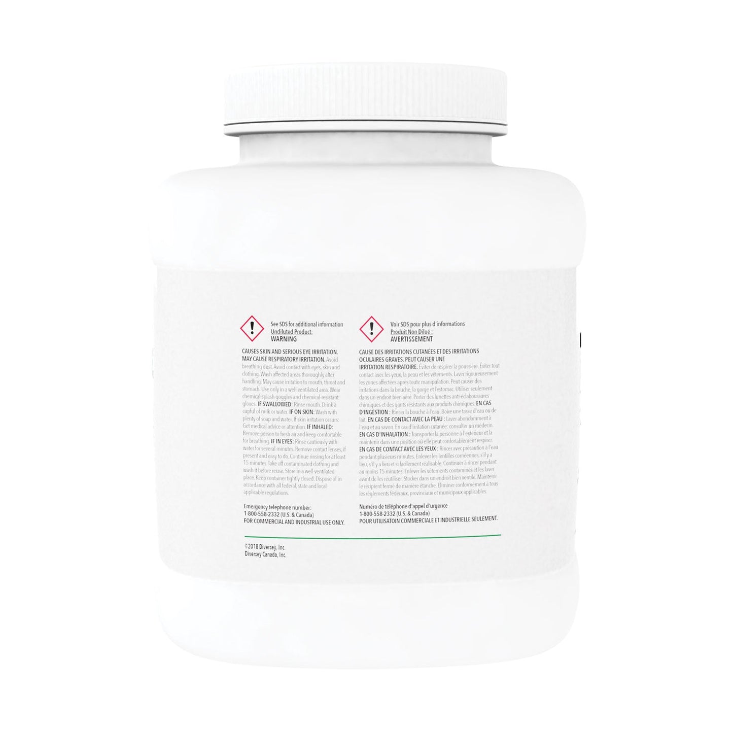 Diversey Beer Clean Glass Cleaner, Unscented, Powder, 4 lb. Container