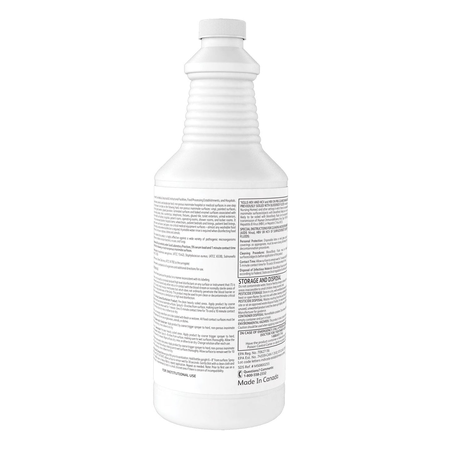 Diversey Oxivir TB One-Step Disinfectant Cleaner, 32 oz Bottle, 12/Carton