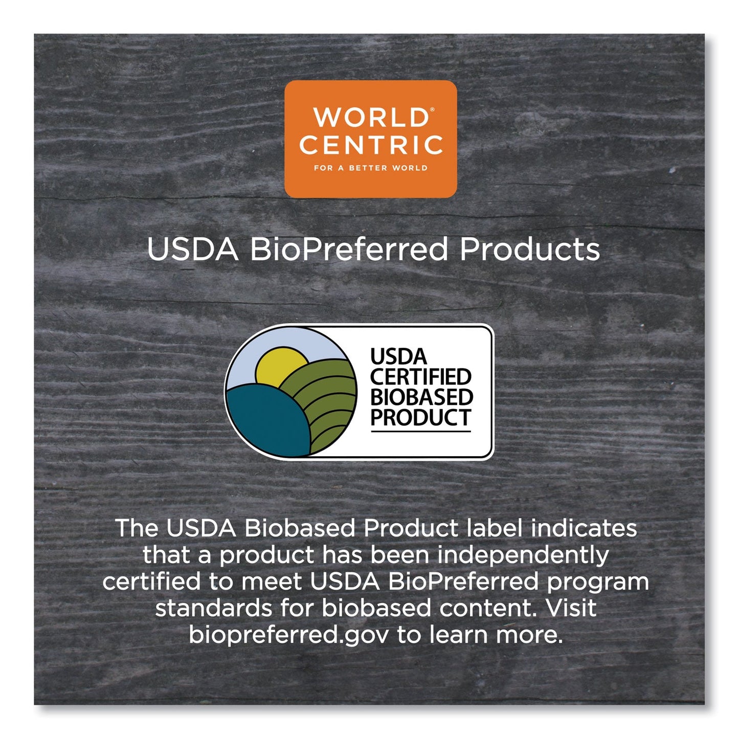World Centric Fiber Trays, PLA Lined, PFAS Free, 1-Compartment, 9.1 x 7.1 x 0.7, Natural, Paper, 500/Carton