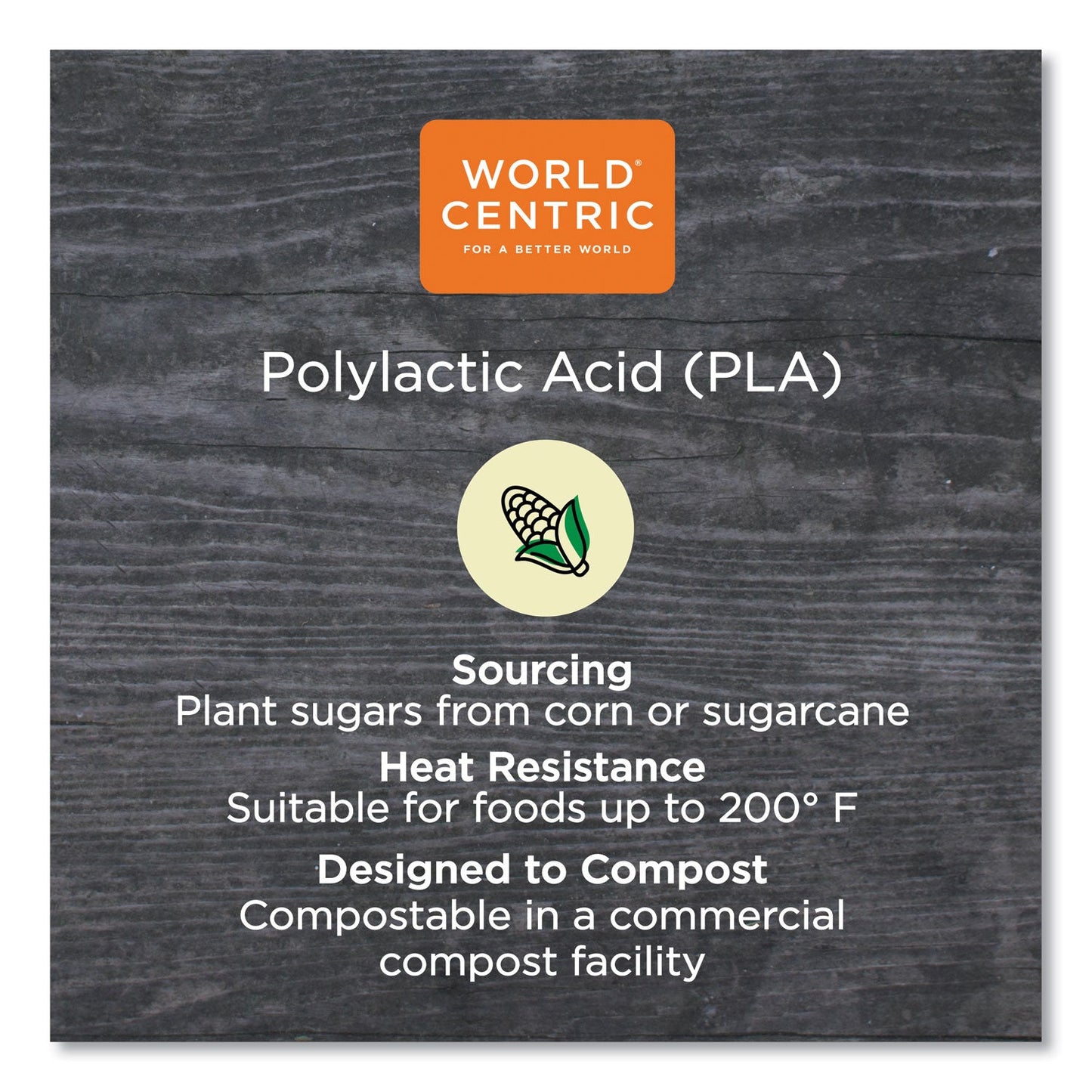 World Centric PLA Clear Cold Cups, 10 oz, Clear, 1,000/Carton