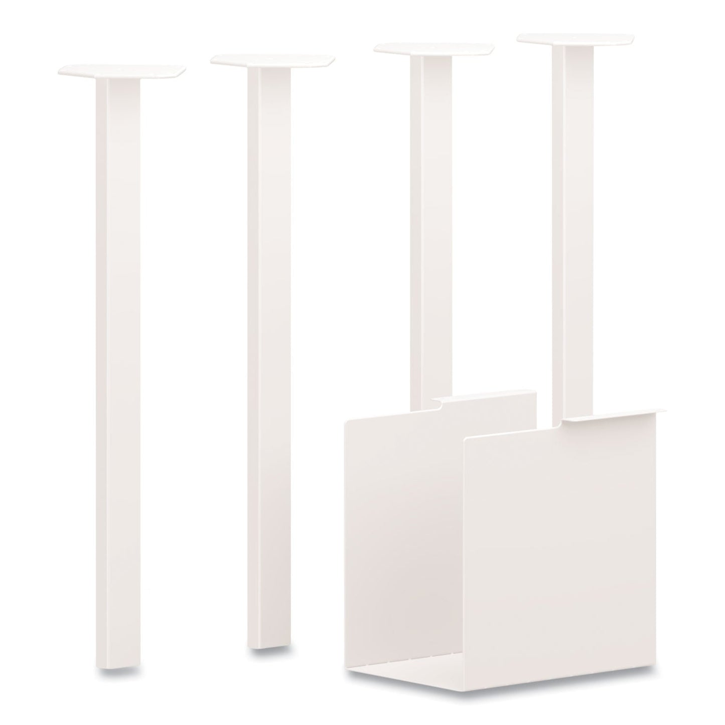 HON Coze Table Legs, 5.75w x 28h, Designer White, 4/Pack