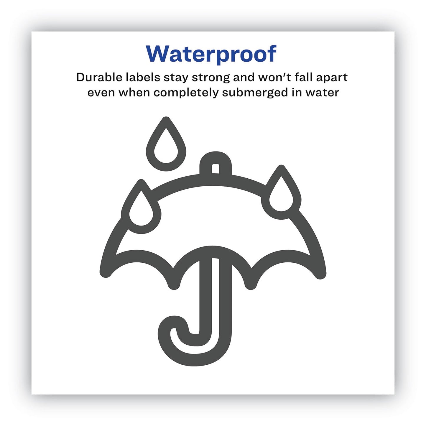 Avery Waterproof Shipping Labels with TrueBlock Technology, Laser Printers, 5.5 x 8.5, White, 2/Sheet, 50 Sheets/Pack