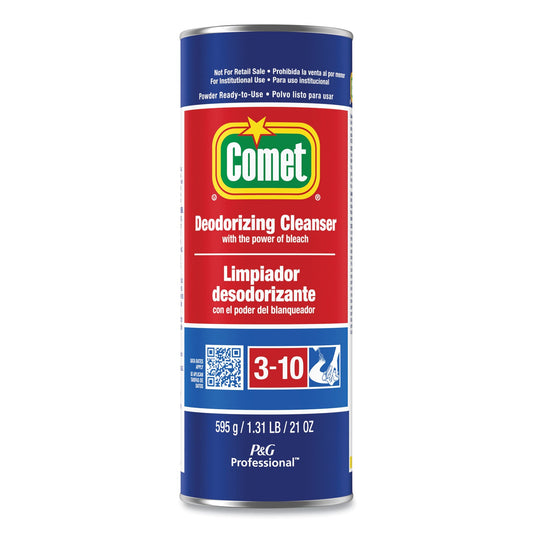 Comet Deodorizing Cleanser with Bleach, Powder, 21 oz Canister