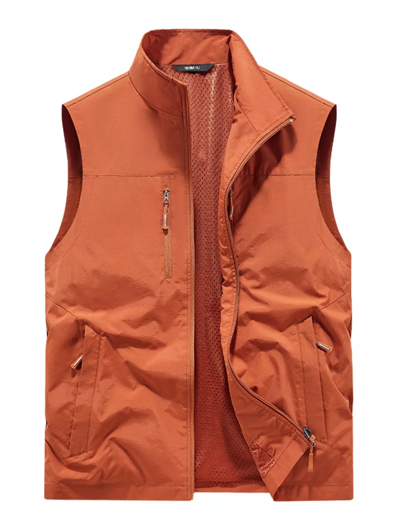 Men's Plus Size Lightweight Outdoor Zip Up Vest