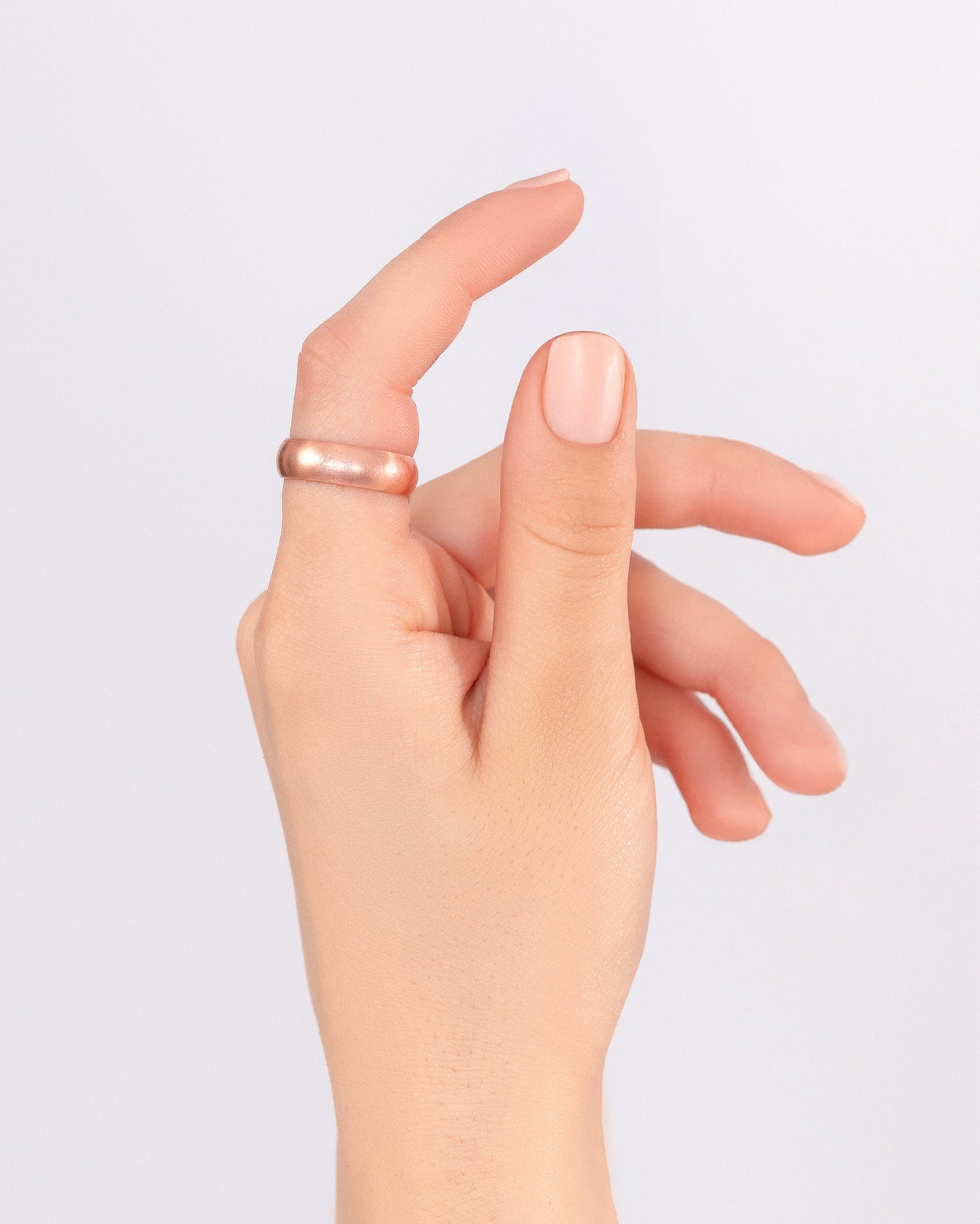 Pure Copper Rings Set - Domed (6mm)